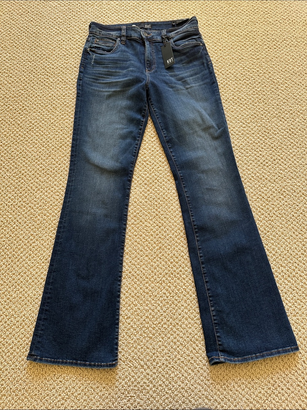 Kut from the Kloth Women's Dark Blue Flare Jeans